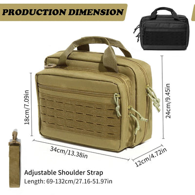 Hand Carry/Shoulder Tactical Pistol Storage Bag