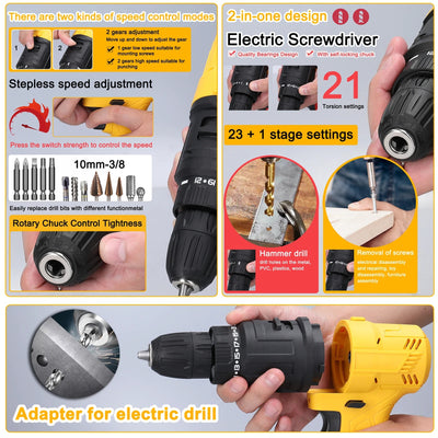 7in1 Multi-function Rechargeable  Power Tool Kit