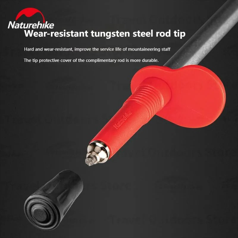 Naturehike Outdoor ST06 Carbon Fiber and Aluminium Trekking Pole