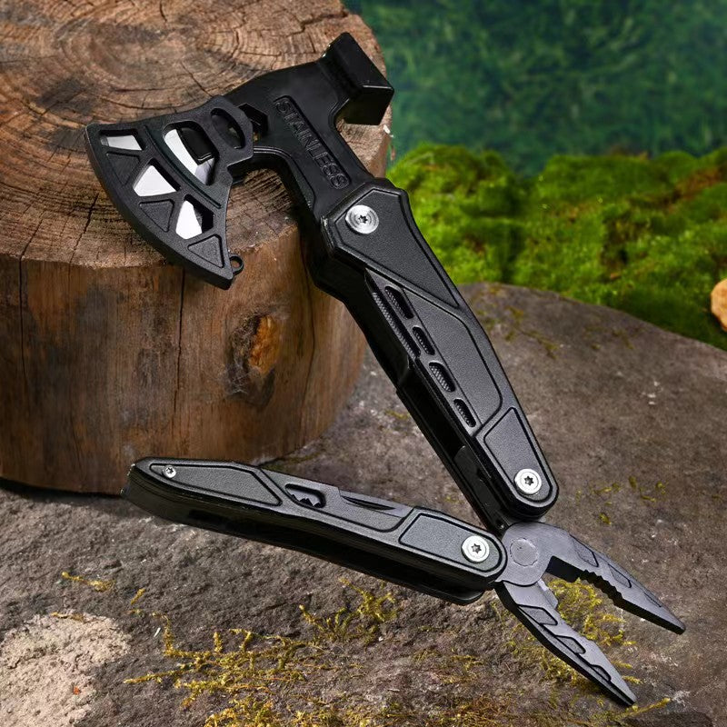 18 in 1 Multifunction Survival Axe Camping Pliers MultiTool