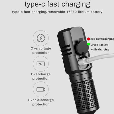 USB MINI Rechargeable Torch 535