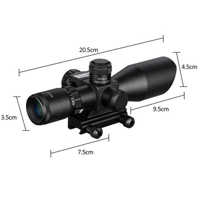 2.5-10x40 Double Illuminated Mil-dot Red Laser Scope For Hunting