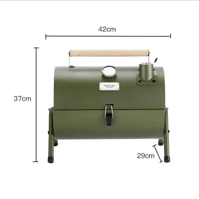 Portable Barbecue Stainless Steel Outdoor Charcoal Grill Set