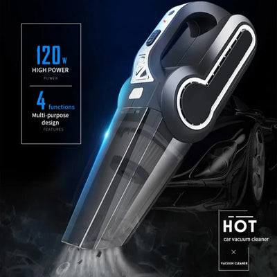 MultiFunctional Car Vacuum with HighPowered Suction and Air Pump