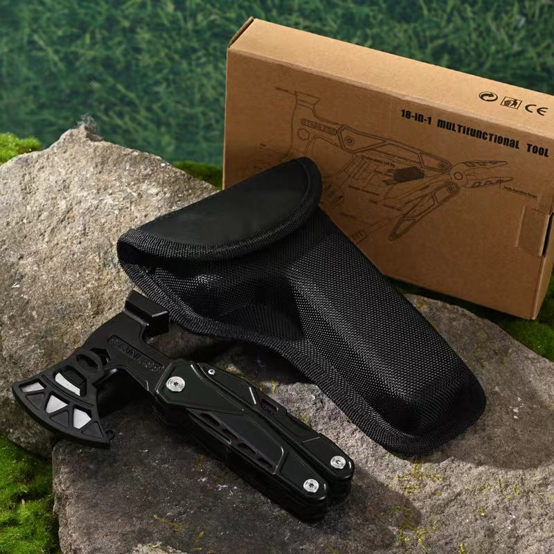 18 in 1 Multifunction Survival Axe Camping Pliers MultiTool