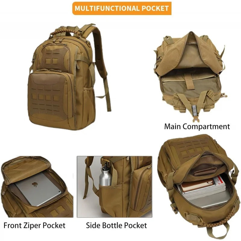 New Tactical Lightweight EDC Hiking Travel 40L Backpack