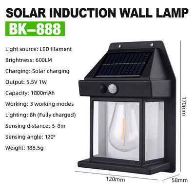 New Solar Wall Lamp Outdoor Waterproof BK88
