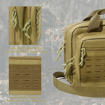 Hand Carry/Shoulder Tactical Pistol Storage Bag