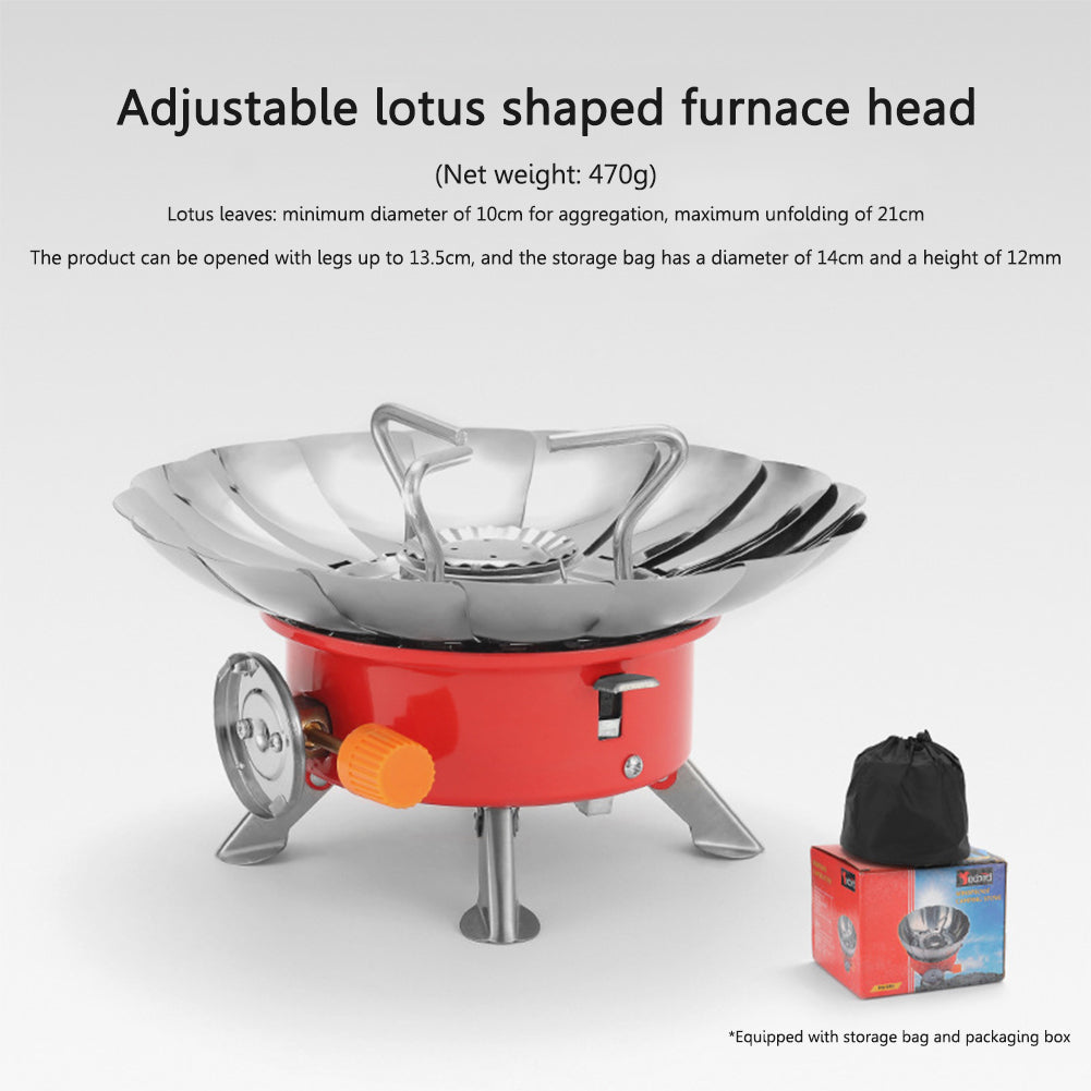 Outdoor Windproof Camping Stove With Gas Can