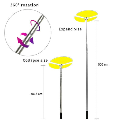 360 Portable 12v Camping Outdoor Lamp With 4M Telescopic Rod FR13