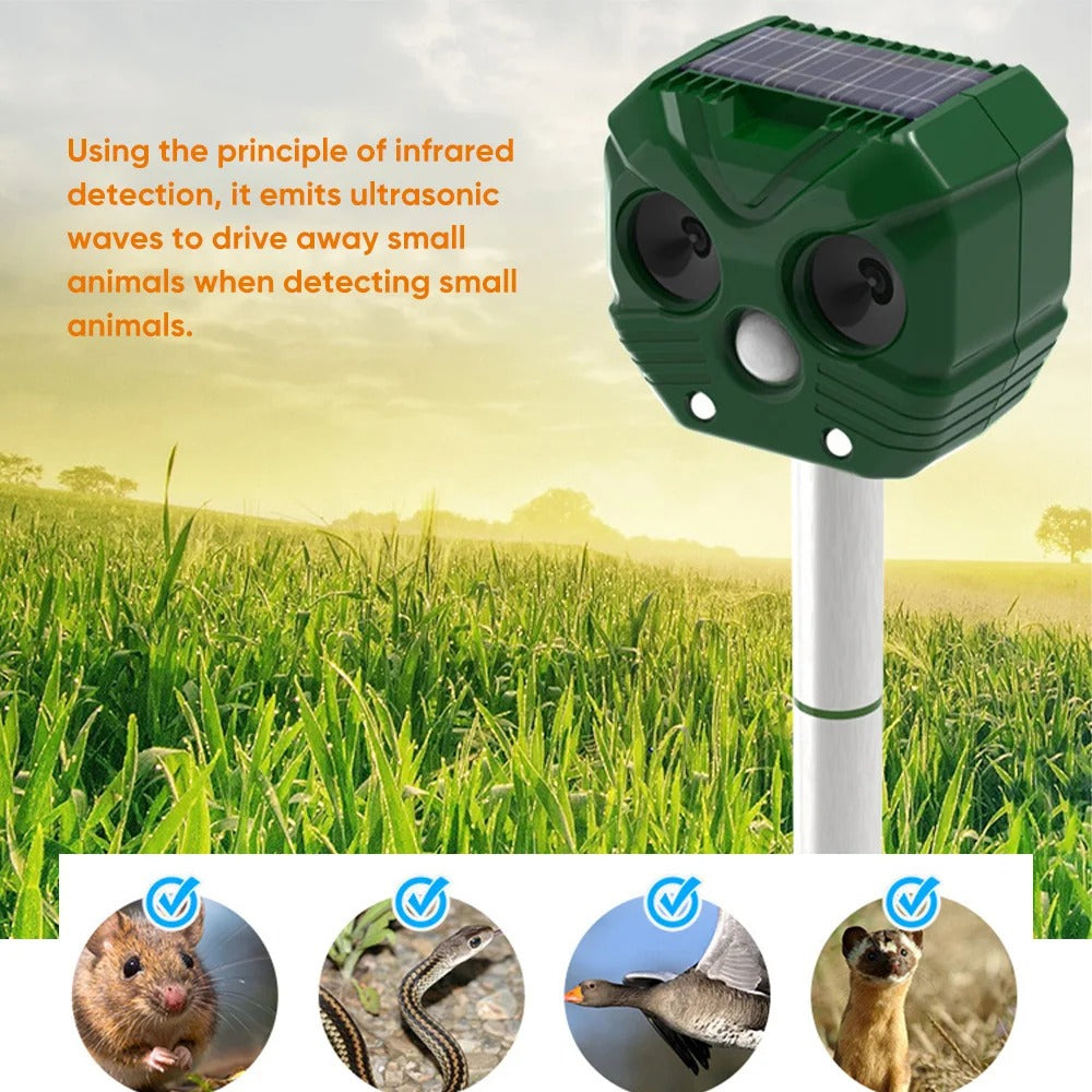 Solar Powered Animal Repellant USB Charging AI-906