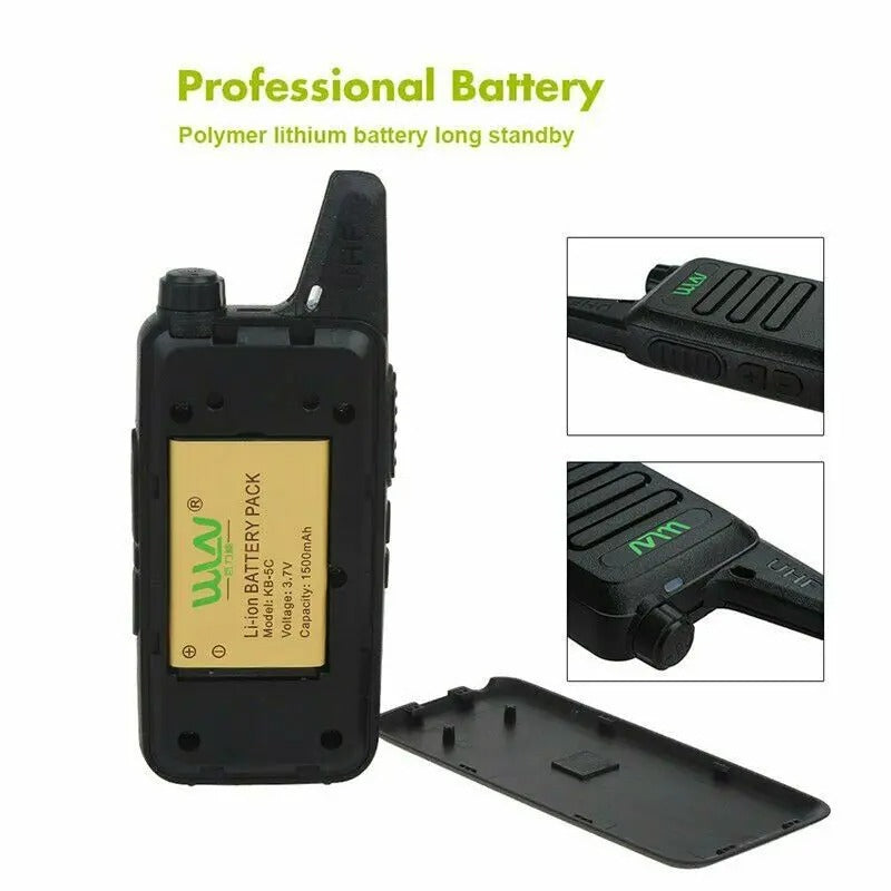 WLN Mini Portable Walkie Talkies Pair