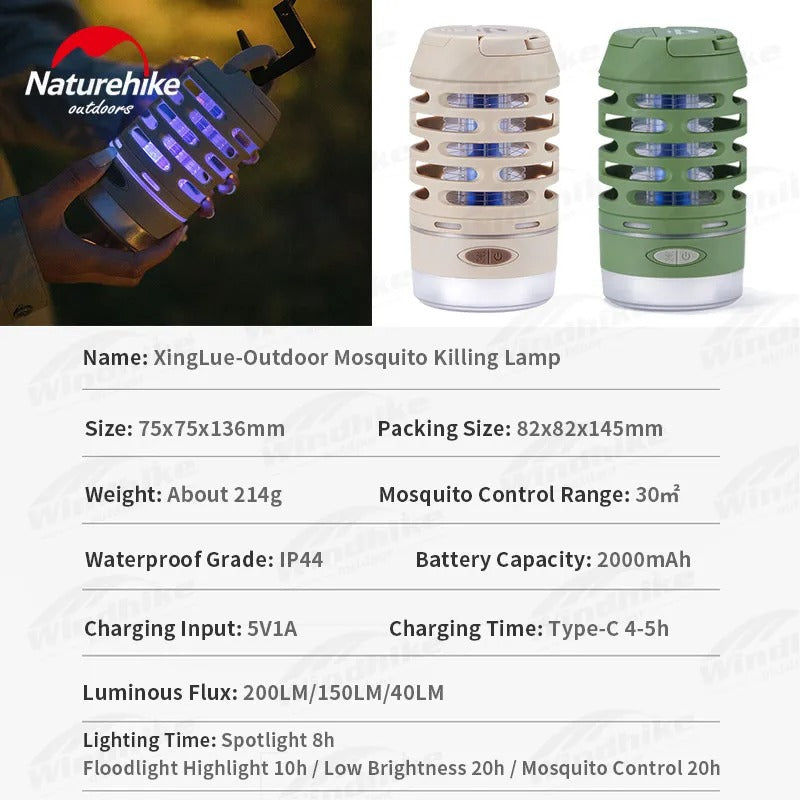 Naturehike Outdoor Multifunction Insect Mosquito Repellent Lamp