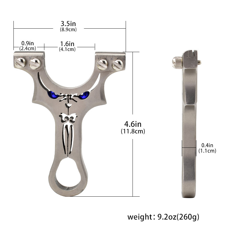 New Devil Eye Stainless Steel Outdoor Hunting Slingshot