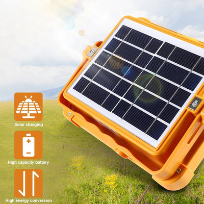 Outdoor 4 Modes LED Solar Light Portable Rechargeable Camping Lantern