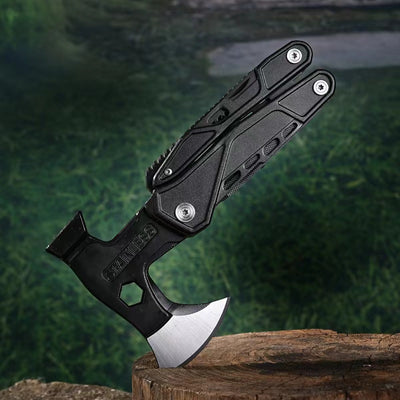 18 in 1 Multifunction Survival Axe Camping Pliers MultiTool