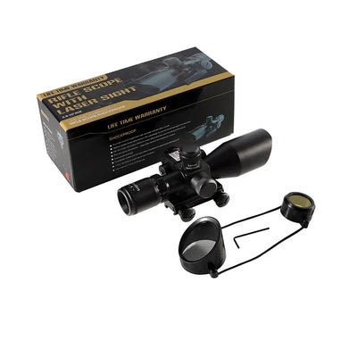 2.5-10x40 Double Illuminated Mil-dot Red Laser Scope For Hunting