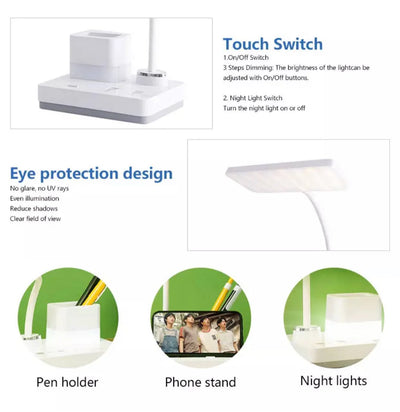 Electric Double Mode Desk Lamp LED & Pen Holder