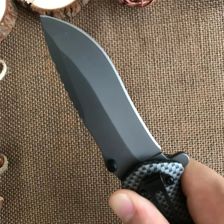 Browning X50 carbon fiber+rosewood Folding knife Chaser.pk