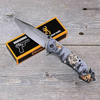 Browning FA18-1 Wolf Outdoor Survival Hunting Knife