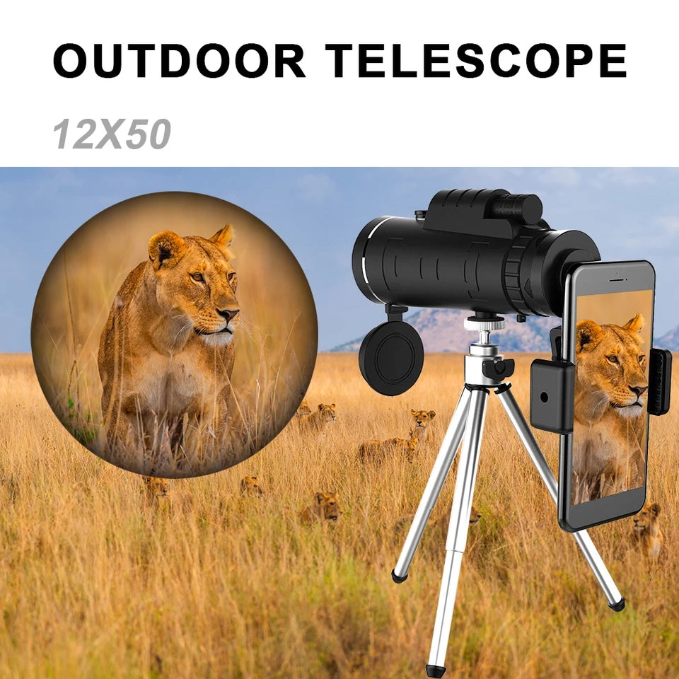 40X60 HD Monocular Telescope Dual Focus