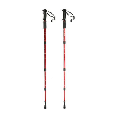 2Pcs/pair Outdoor Hiking Anti Shock Telescopic Walking Sticks
