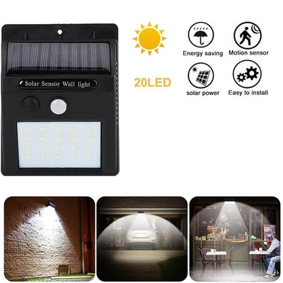 Rechargeable Solar LED Wall Light | Motion Sensor