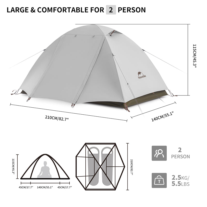 Naturehike Cloud-Creek Ultralight Freestanding Tent 2 Persons