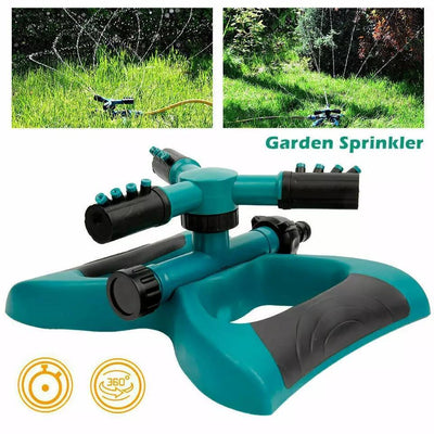 Large Size 360°Fully Circle Rotating Water Sprinkler With Connector