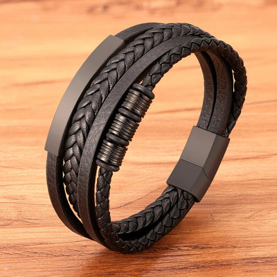 New Style Hand-woven Multi-layer Leather Bracelet