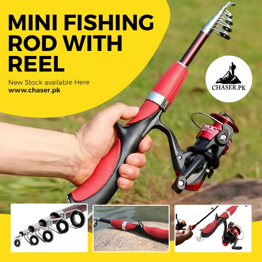 MINI FISHING ROD WITH REEL – Chaser.pk