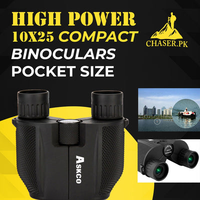 High Power 10x25 Compact Binoculars Pocket size