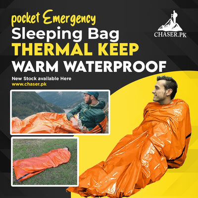 pocket Emergency Sleeping Bag Thermal Keep Warm Waterproof
