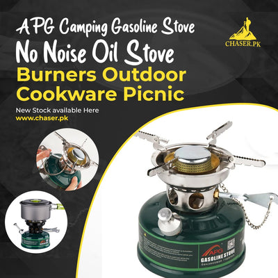 Camping Gasoline Stove No Noise Oil Stove Burners Outdoor Cookware Picnic