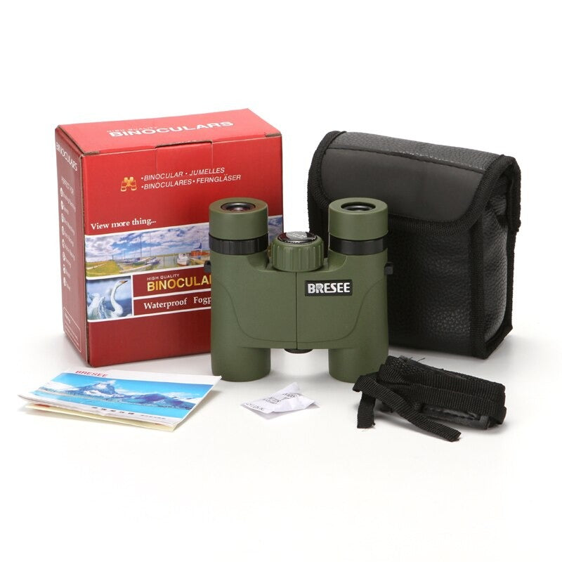 BRESEE HD 10x26 Powerful Zoom Long Range Pocket Waterproof Binocular