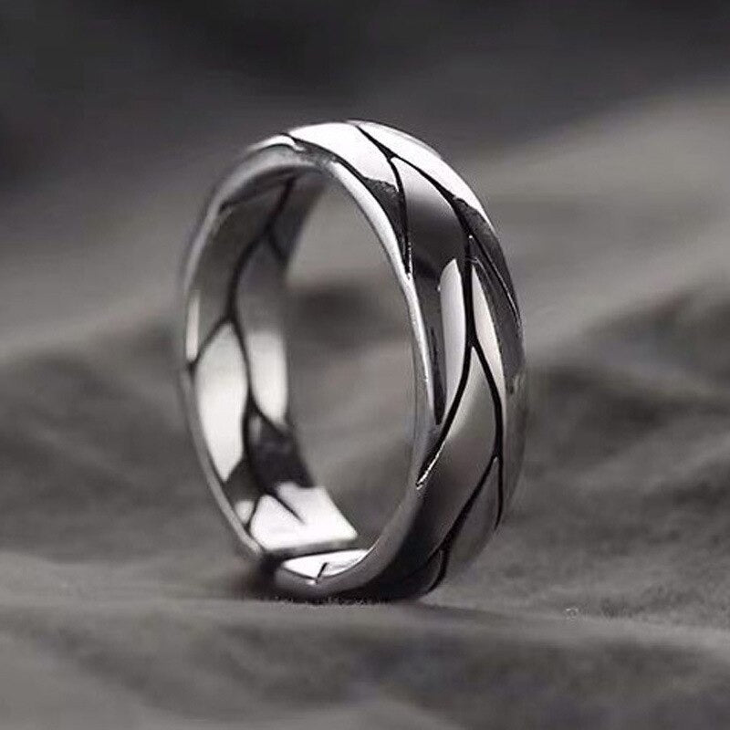 Vintage Open Rings for Men Resizable