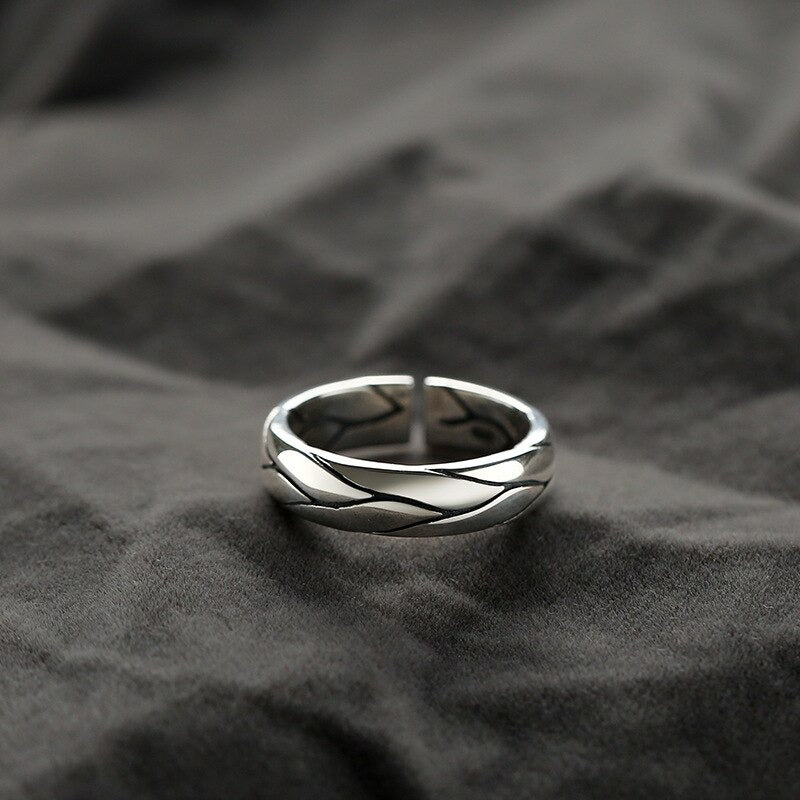 Vintage Open Rings for Men Resizable