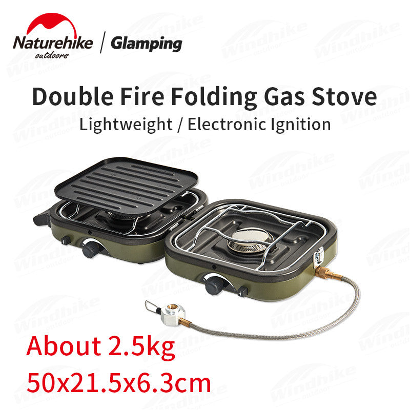 Naturehike Double Burner Folding Outdoor Camping Gas Stove