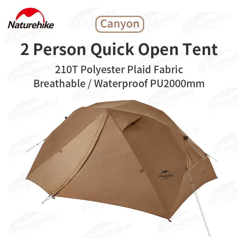 Naturehike Canyon 2 Persons One-Key Quick Open Camping Tent