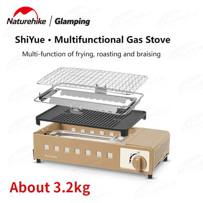 Naturehike Portable 3 in 1 Multifunctional Camping BBQ & Cooking Stove