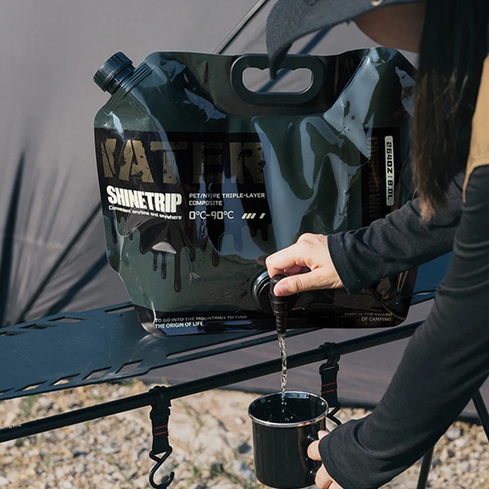 ShineTrip Outdoor Camping Large Capacity Handheld 8L Water Bag