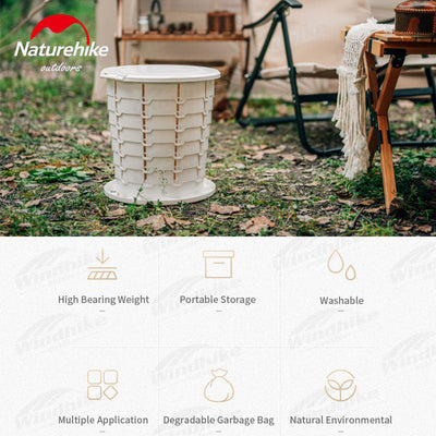 Naturehike Outdoor Mobile Folding Camping Toilet , Trash Bin Complete Kit