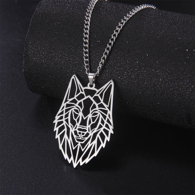 Trendy Wolf Pendant Necklace