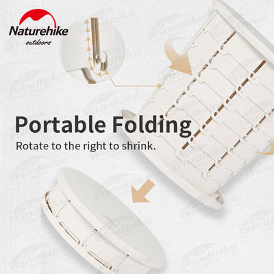Naturehike Outdoor Mobile Folding Camping Toilet , Trash Bin Complete Kit