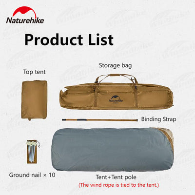 Naturehike Dry And Wet Separation Automatic Shower Tent