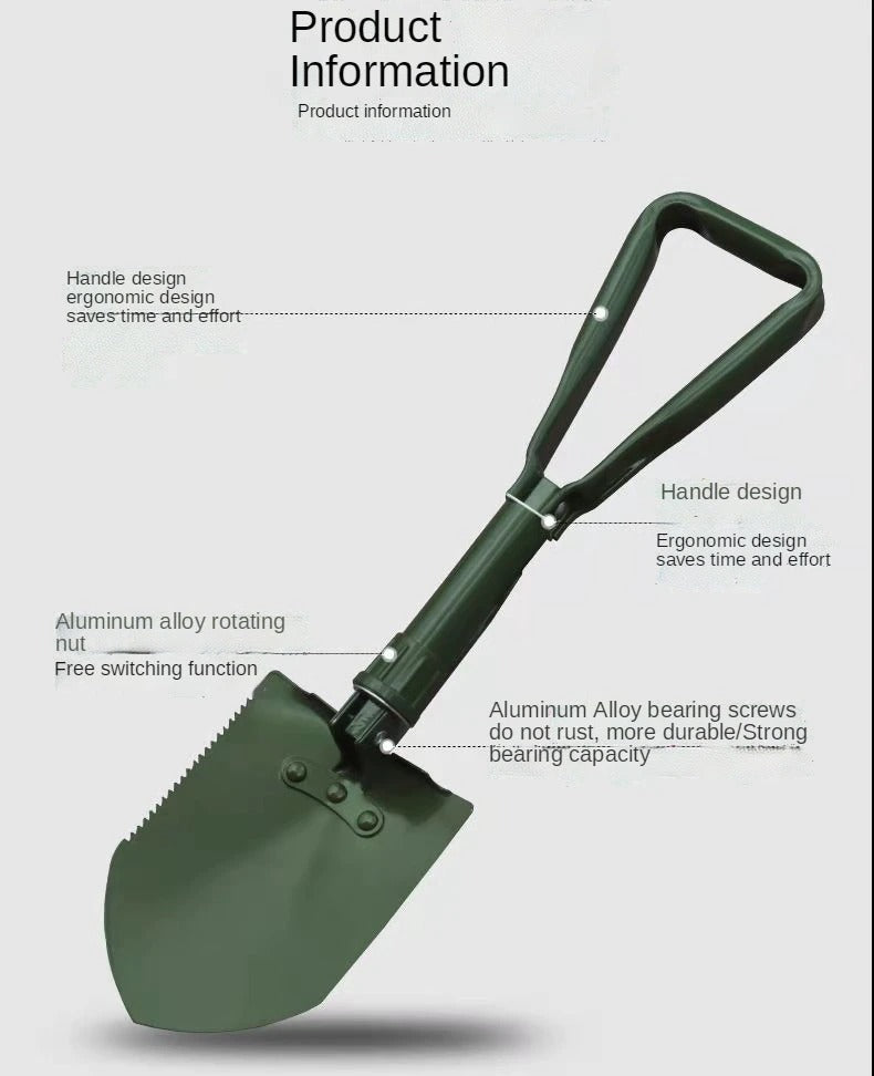 Multifunctional Survival Folding Shovel Camping, Outdoor