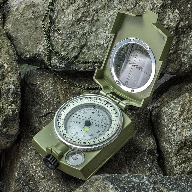 MLC1 Professional Military Lensatic Sighting Metal Compass with Carryi ...