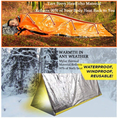 pocket Emergency Sleeping Bag Thermal Keep Warm Waterproof