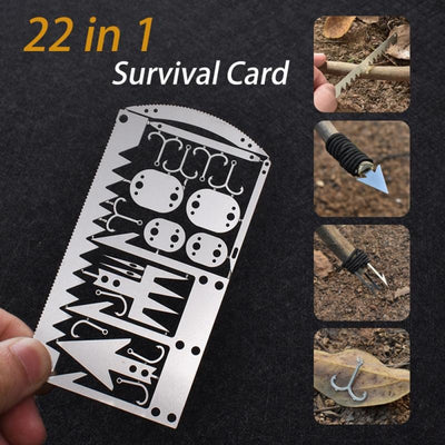 22 In 1 Survival Card-Multi Purpose Pocket Tool