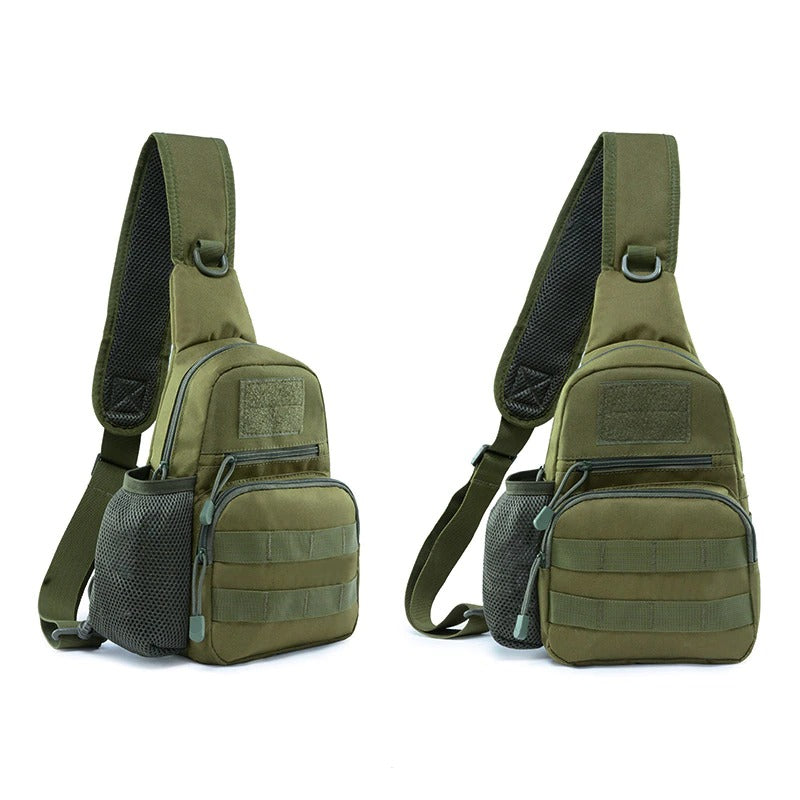 Tactical Outdoor Chest/Shoulder Bag With Water Bottle Holder